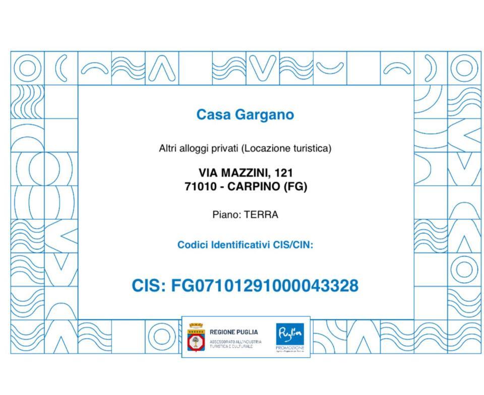 Casa Vacanza Gargano Carpino Eksteriør bilde